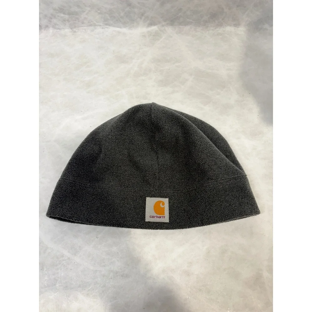Carhartt Mens Fleece Beanie Hat Charcoal Grey A207 CHH One Size OSFA Workwear